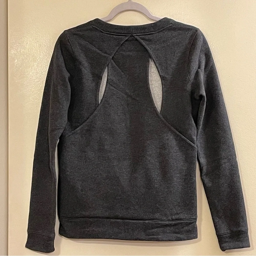 LULULEMON ATHLETICA &Go Endeavor‎ Long Sleeve Sweatshirt in Heathered Black - Picture 9 of 12